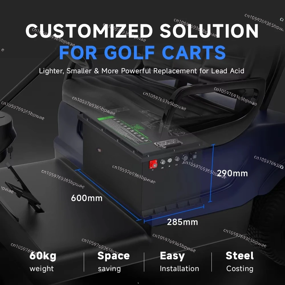 36V 48V 72V 96V 100Ah 200Ah 300Ah Golf Cart Lithium Ion Battery Pack