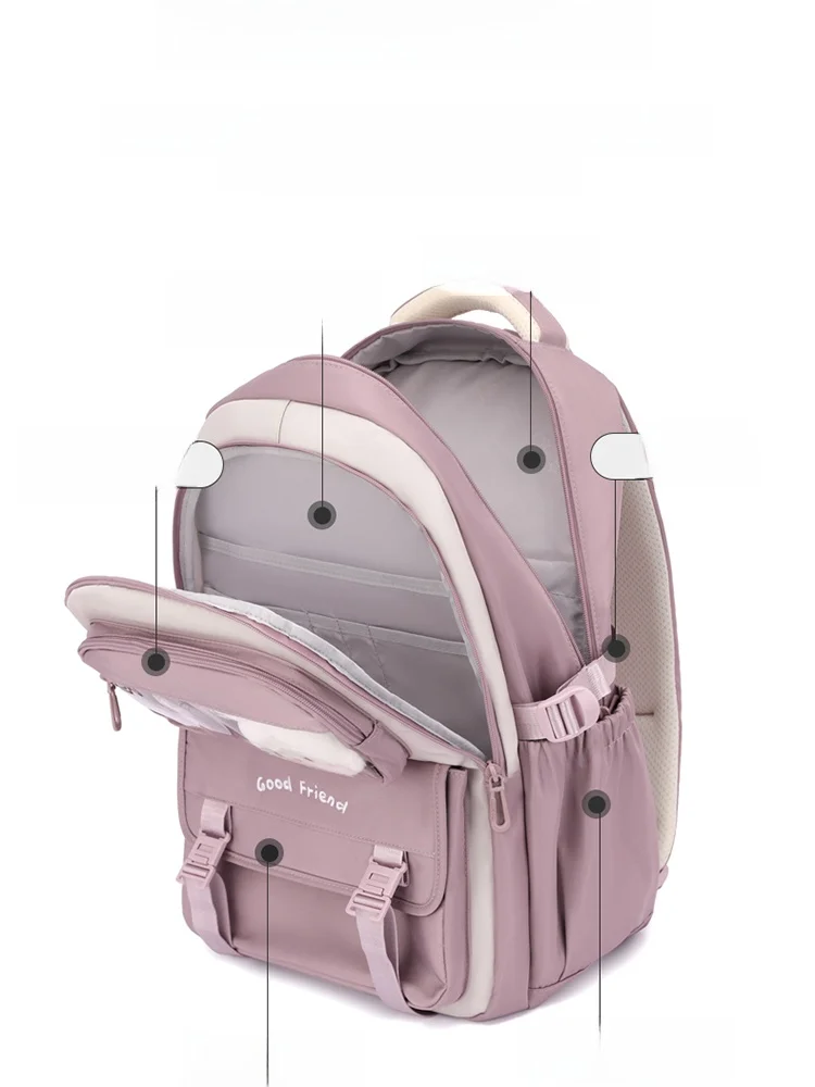 large-capacity-waterproof-backpack-for-girls-primary-and-high-school-students-reduces-burden-double-shoulder-bag-travel-backpack