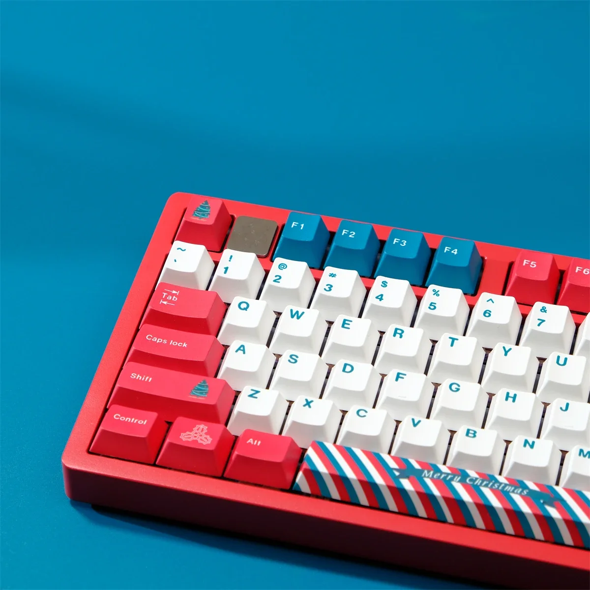 PBT Material Christmas Day Keycaps Set Five-sided Sublimation Cherry Profile KeycaFor MX Switches GK75 GK96 Keyboard