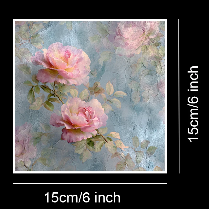 Conjunto de papel para scrapbook (36 folhas, 6x6 polegadas): impressões artesanais de arte vintage, perfeito para diário lixo, planejador, fabricação de cartões e faça você mesmo