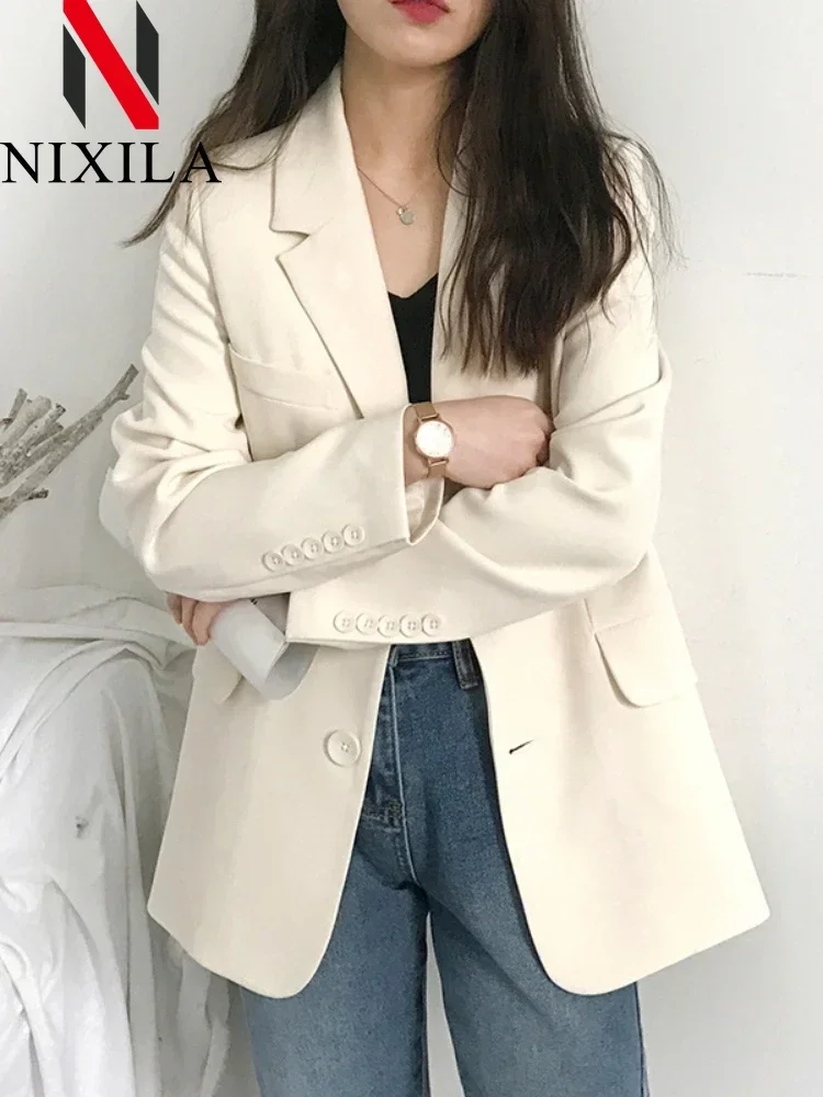 New Spring Autumn Office Blazer for Wome Jacket Korean Fashion Long Sleeve Tops Luxury Female Coats Splice Elegant Lady Clothes
