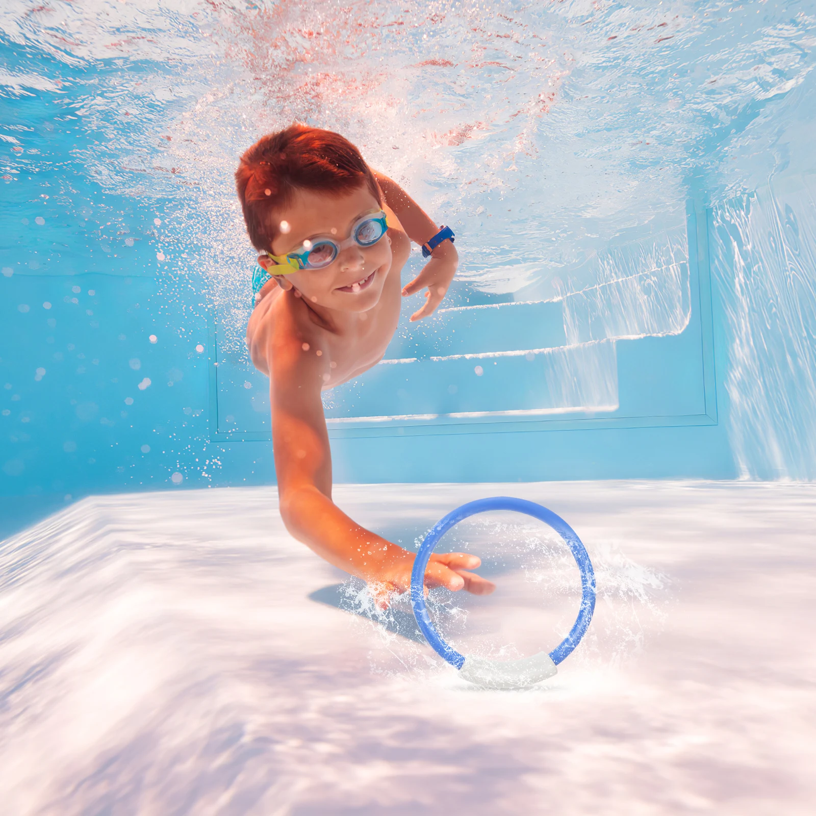 

5 PCS Colorful Diving Sticks Pool Sink Diving Ring Toys Swimming Pool Toys for Kids Diving (Random Number and Color)