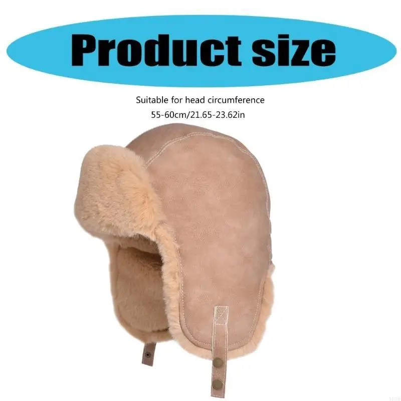 للجنسين قبعة الشتاء تسلق الجبال رئيس يغطي الركاب الحرارية قبعة دافئة لركوب الدراجات المشي لمسافات طويلة والتنقل اليومي Y08E #6