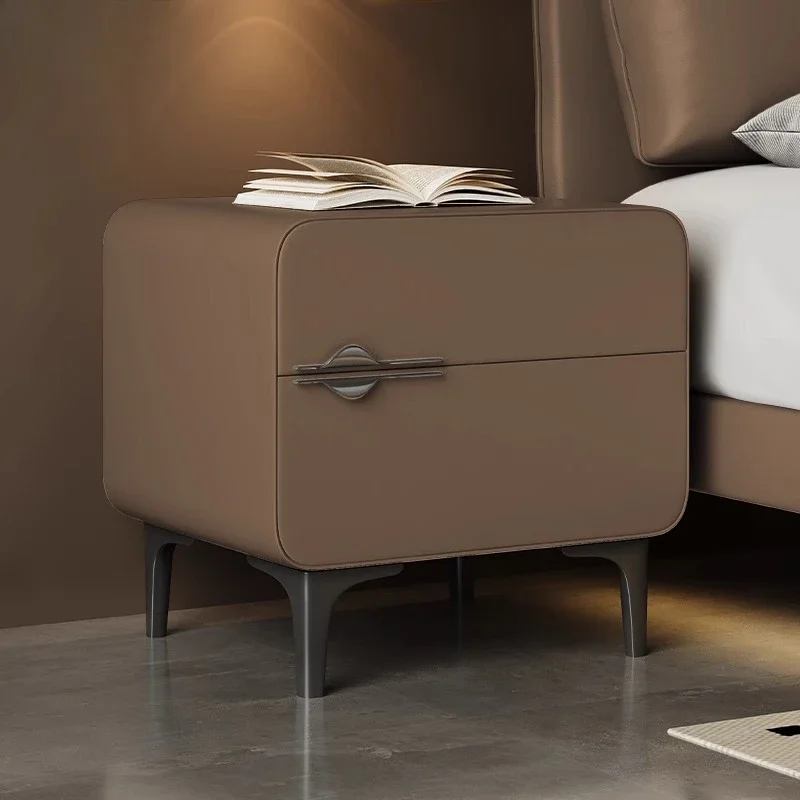

Modern nordic Night Table Storage Italian luxury Aesthetic Bedside Table Trendy Minimalist Mesitas De Noche Bedroom Furniture