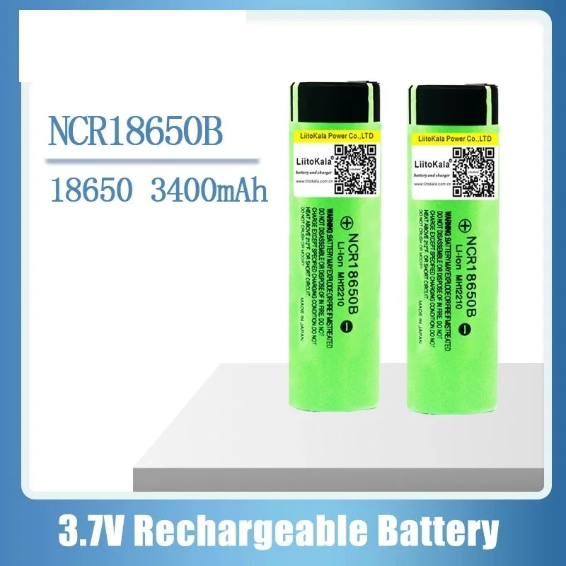 Nuova batteria liitokala 18650 originale NCR18650B 3.7V 3400 mah batteria al litio ricaricabile per batteria torcia