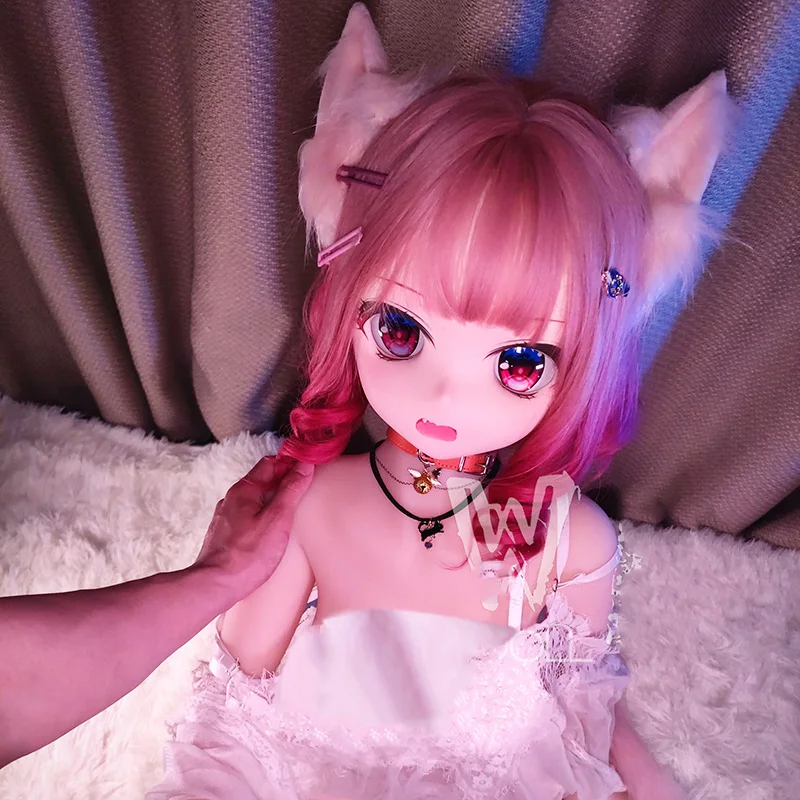 RENHEYUOU Doll Cat Girl Festival Gift Japanese Anime Men's Toy Detachable Head Soft Material