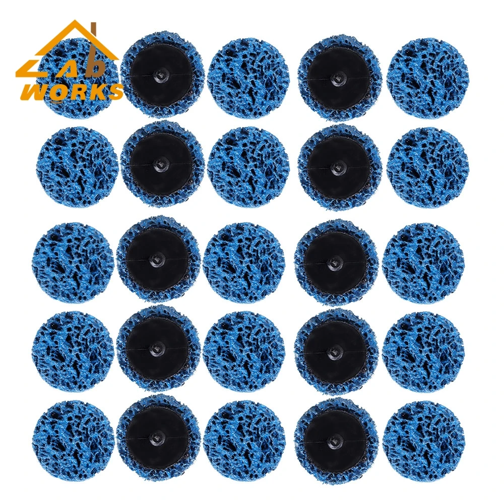 

New 25 Pcs 2" Blue Quick Change Blue Easy Strip & Clean Discs For Paint Rust