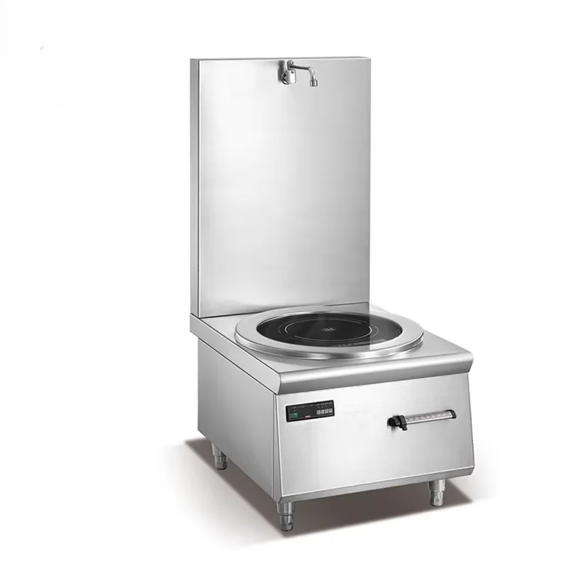 

Commercial Single Burner Electric Induction Soup Cooker Stainless Steel Stockpot For Restaurant Kitchen Cooking Equipment