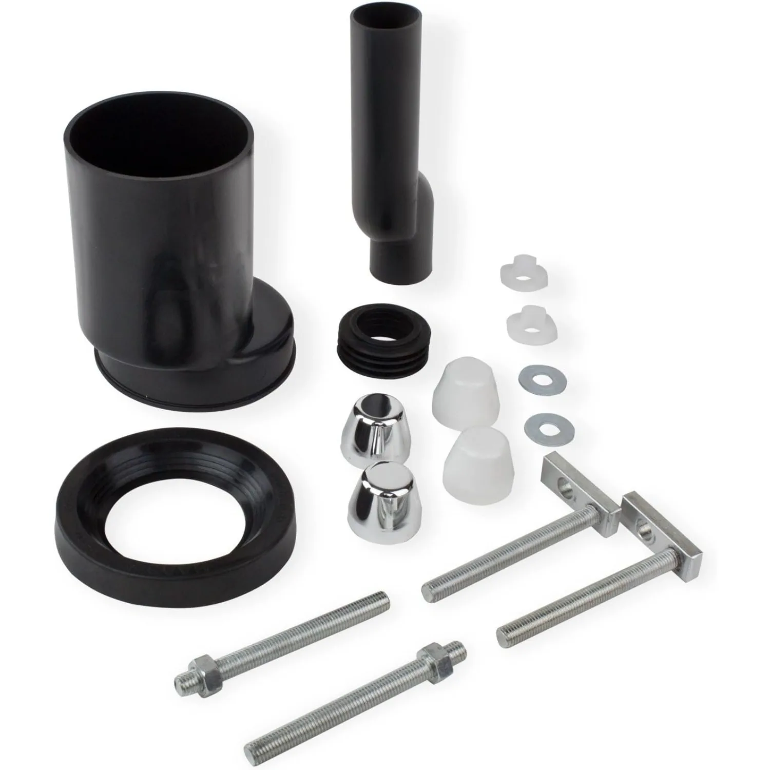 

Сливная труба для унитаза, совместимая с комплектом соединителей Haas 3282, черный