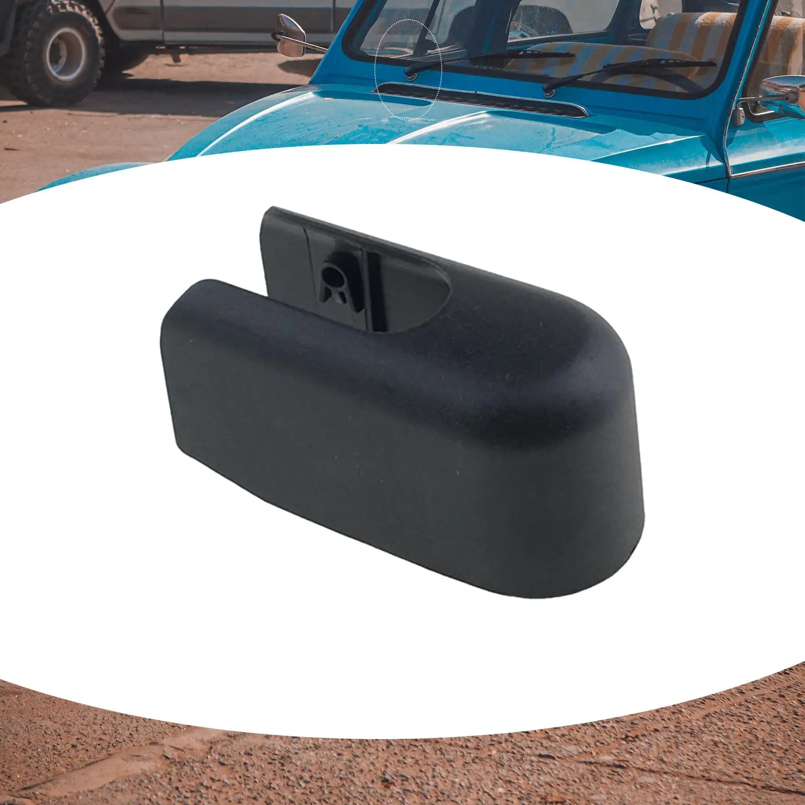 Replacement Windshield Wiper Arm Nut Cap Cover Premium Plastic Rear Car Accessory Easy Install for Auto Maintenance