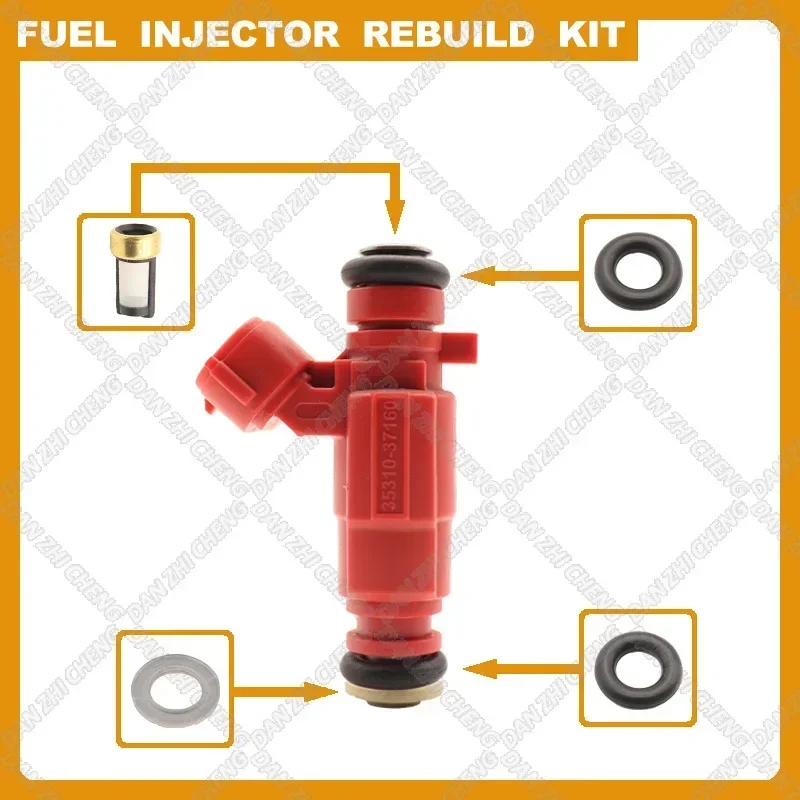 

Fuel Injectors Seals O-Ring Repair Filters for Hyundai 2005-2013 Accent Elantra KIA 1.6L OEM 35310-37160 9260930022 35310 37160