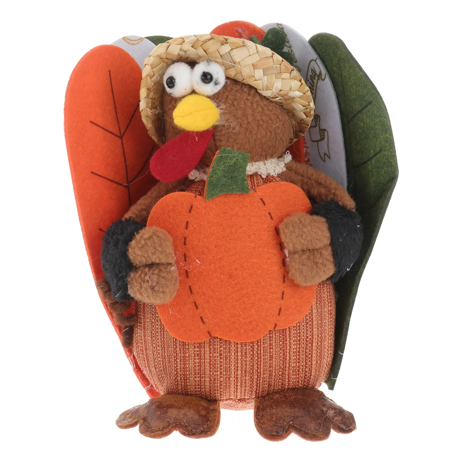 

1Pcs Pumpkin Turkey Decorative Ornament for Thanksgiving Home Decoration Festive Table Centerpiece Autumn Holiday Party Gift