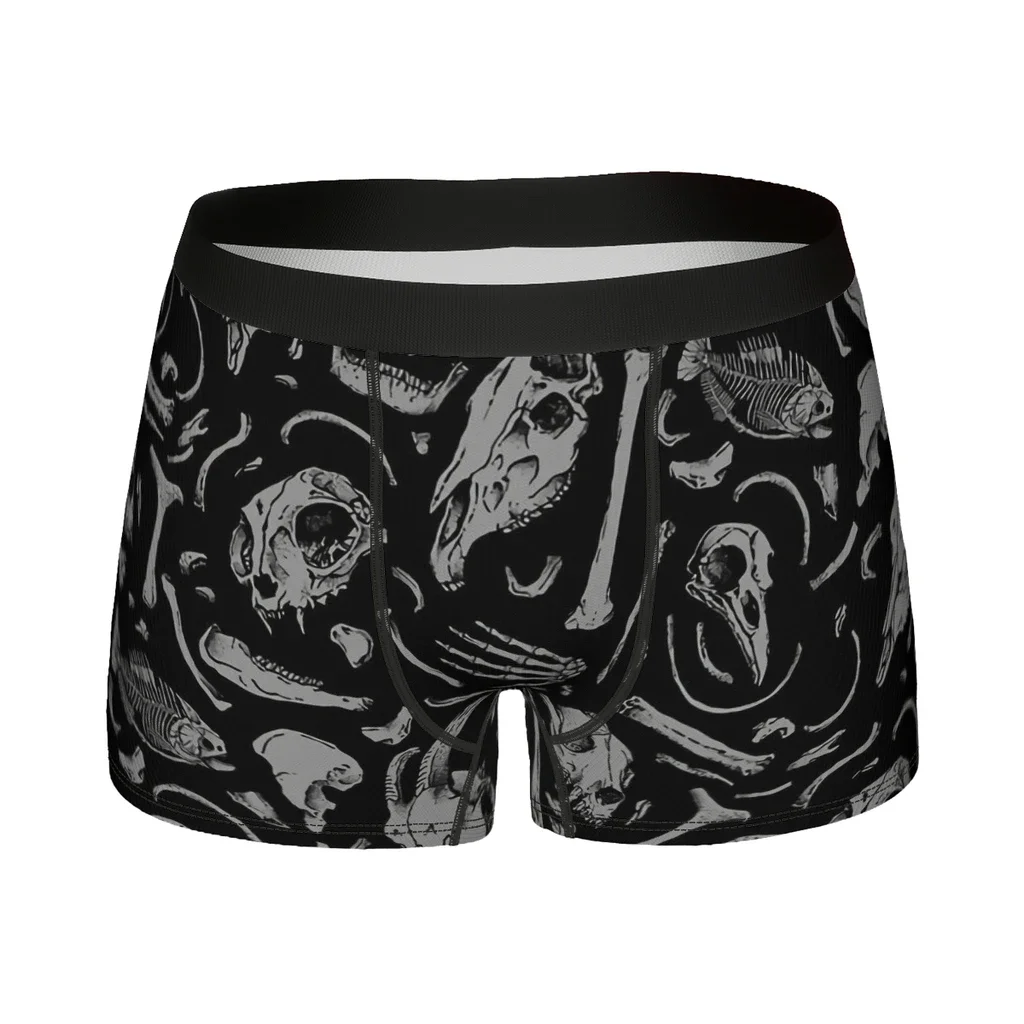 Bones-Boxer Sexy pour Homme, Sous-Vêtement, Culotte, Boxer