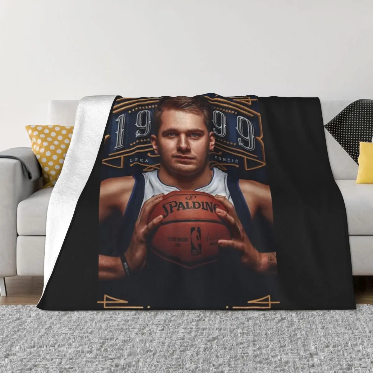 Doncic Luka Art Throw Blanket Furry Luxury Designer for babies Blankets