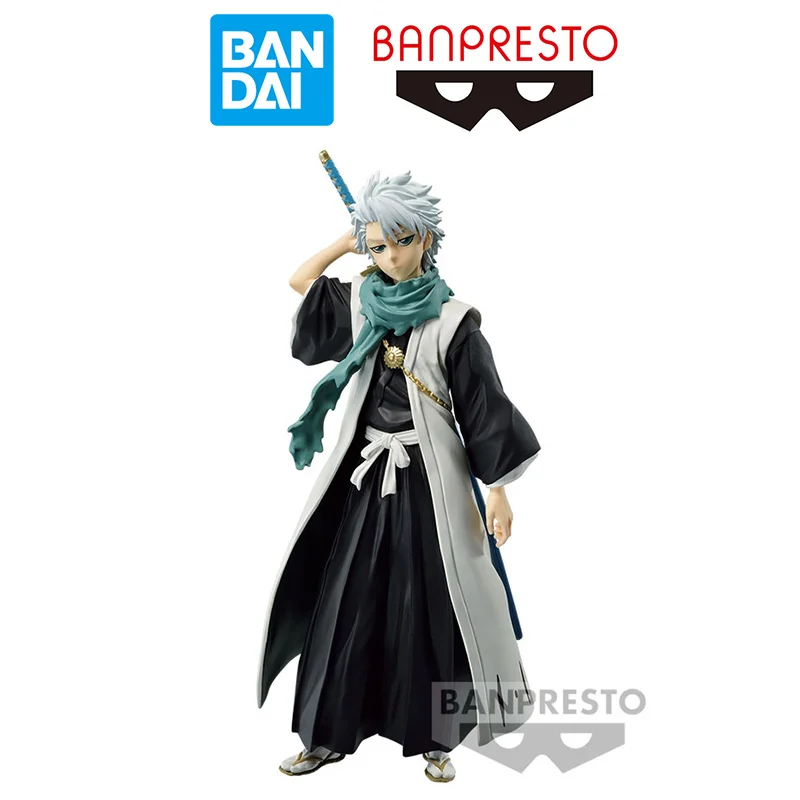 

Original Bandai Banpresto Bleach Solid and Souls Toshiro Hitsugaya 14Cm Anime Collection Figure Model Children Toy Birthday Gift