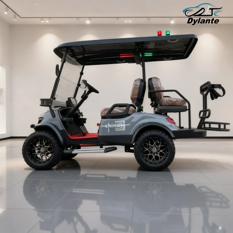 2 4 6 الركاب 60 فولت/72 فولت عربة جولف كهربائية عربات التي تجرها الدواب على الطرق الوعرة مع بطارية الرصاص الحمضية وبطارية ليثيوم اختياري بالطاقة #1