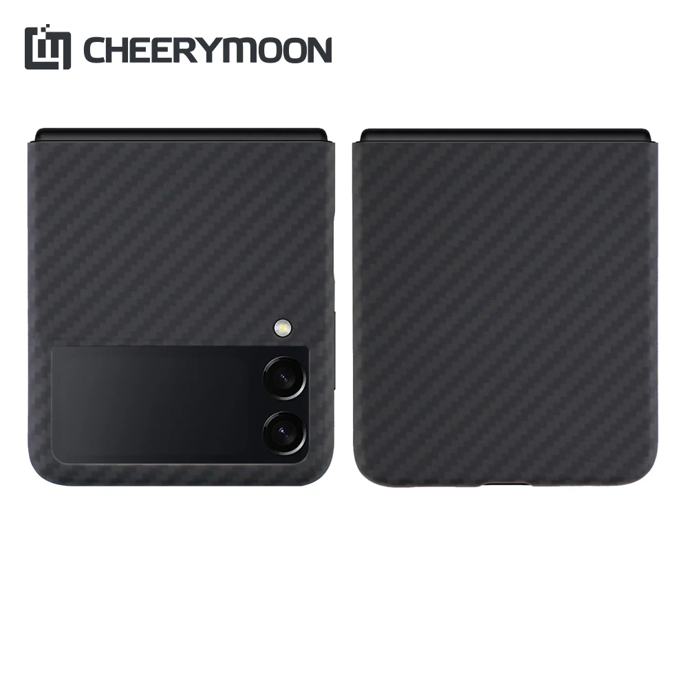 Real Aramid Fiber For Samsung Galaxy Z Flip3 Phone Ultra-thin For Galaxy Flip 3 Carbon Fiber Protective F7310 CASE Cover