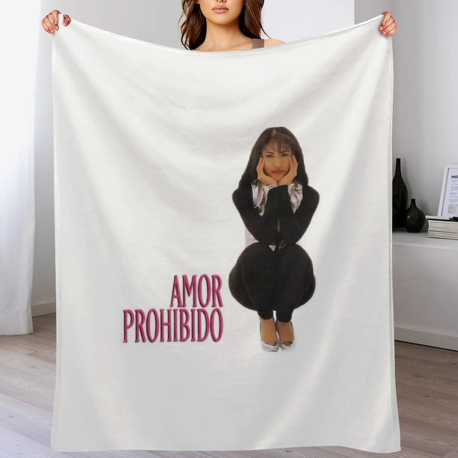 

Selena Quintanilla Amor Prohibido Throw Blanket Luxury Thicken Soft Plush Plaid Hairys Single Blankets