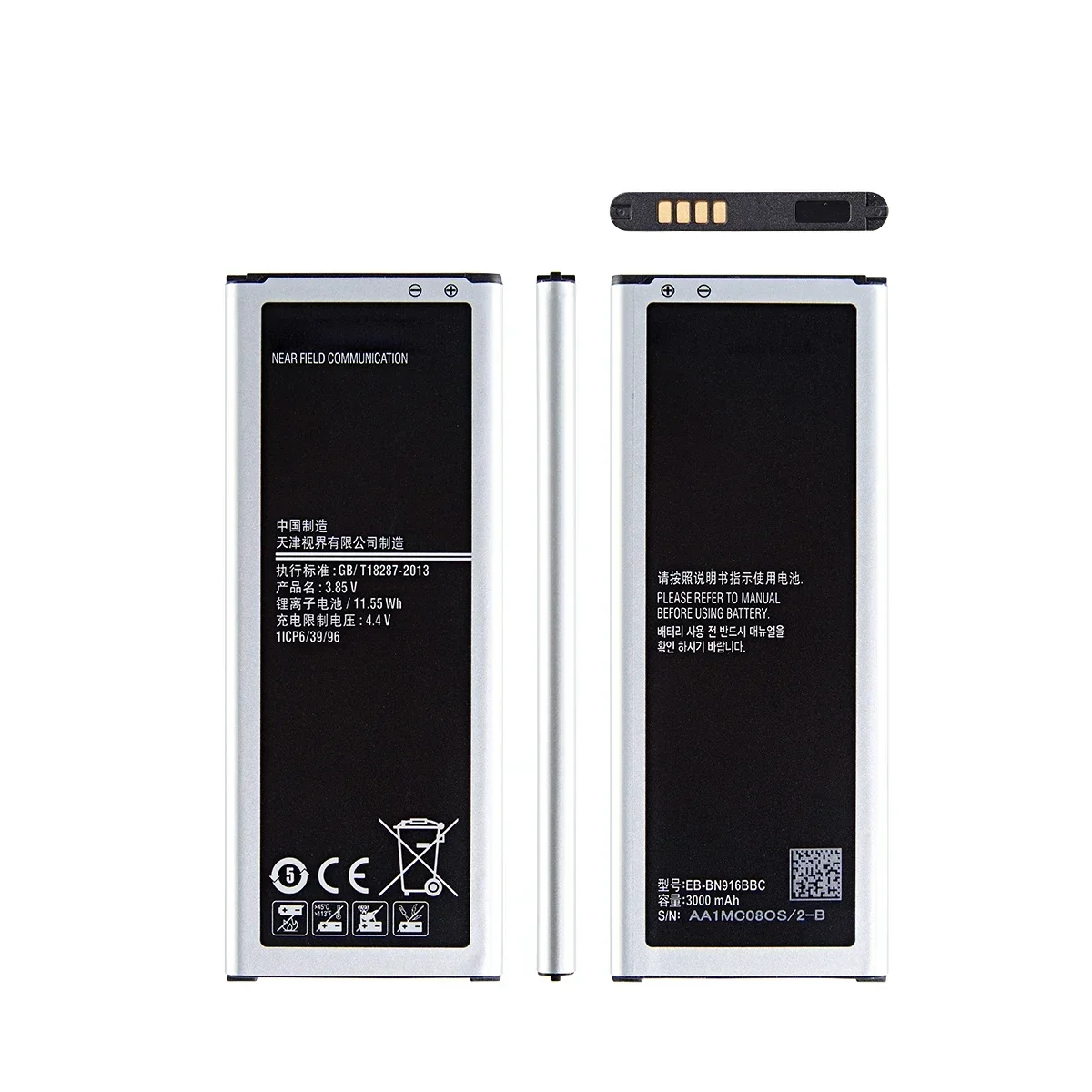 Brand New EB-BN916BBC 3000mAh Battery For Samsung Galaxy NOTE4 N9100 N9106W N9108V N9109V Note 4 Batteries + WO