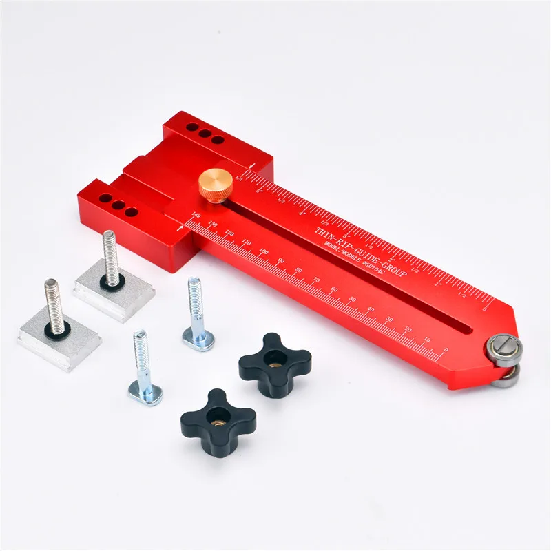 

140mm Woodworking Table Saw Fast Cutting Safety Stock Guide Workbench T Track Feather Board Adjustable Position Fixing Tool