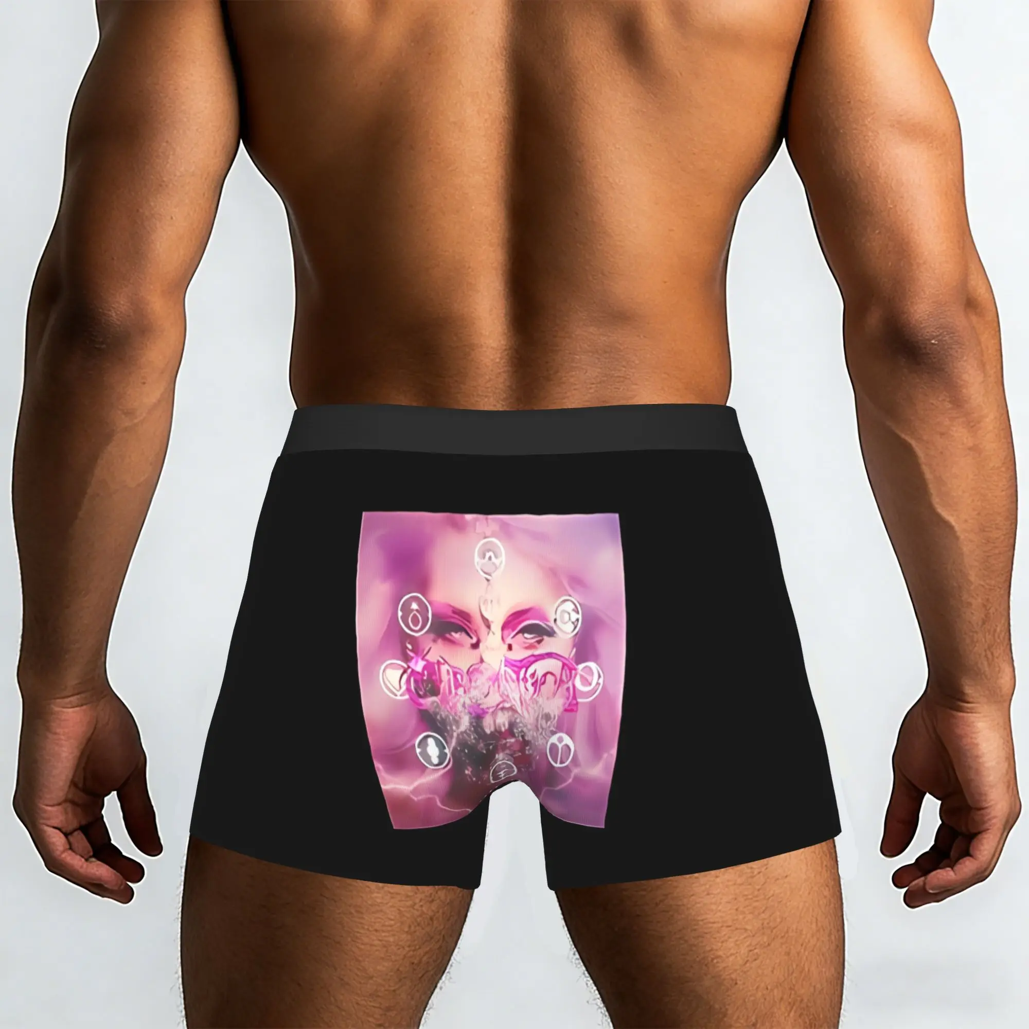 Drawing Lady Gaga 2 L-Lady Singer Gaga Underpants Breathbale Panties Male Underwear Ventilate Shorts Boxer Briefs