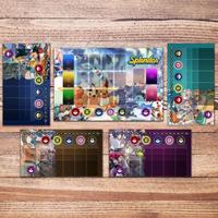 New DIY homemade Pokemon card pad PTCG brilliant gem board game card pad game toy holiday gifts
