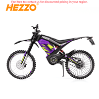 Free Shipping HEZZO Electric Dirt Bike 72v 8000w Middrive 35Ah Light Bee Enduro Electric Motorcycle Talaria Sting Ebike
