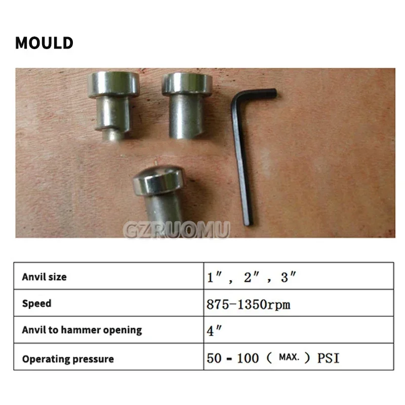 PPH500 Pneumatischer Hobelhammer Hobelformungsausrüstung 50–100 PSI für Kupfer, Aluminium, Blech, Messing, Gestaltung, Dehnung