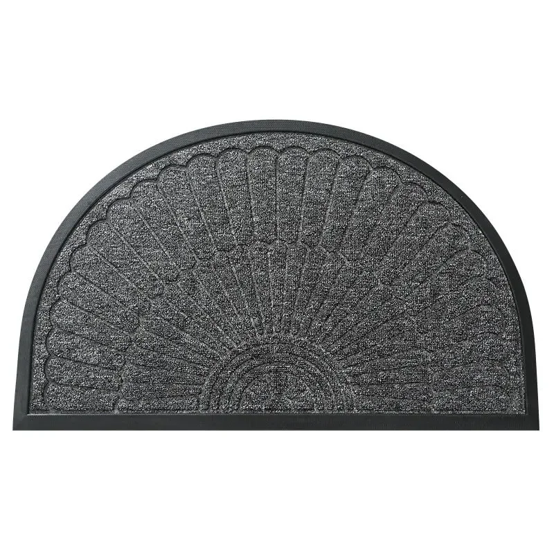 Vintage Semicircle Entrance Door Mat Wrinkle-Resistant Wear-resistant Front Door Mats Ourdoor Shoe Bottom Soil Scraper Doormat