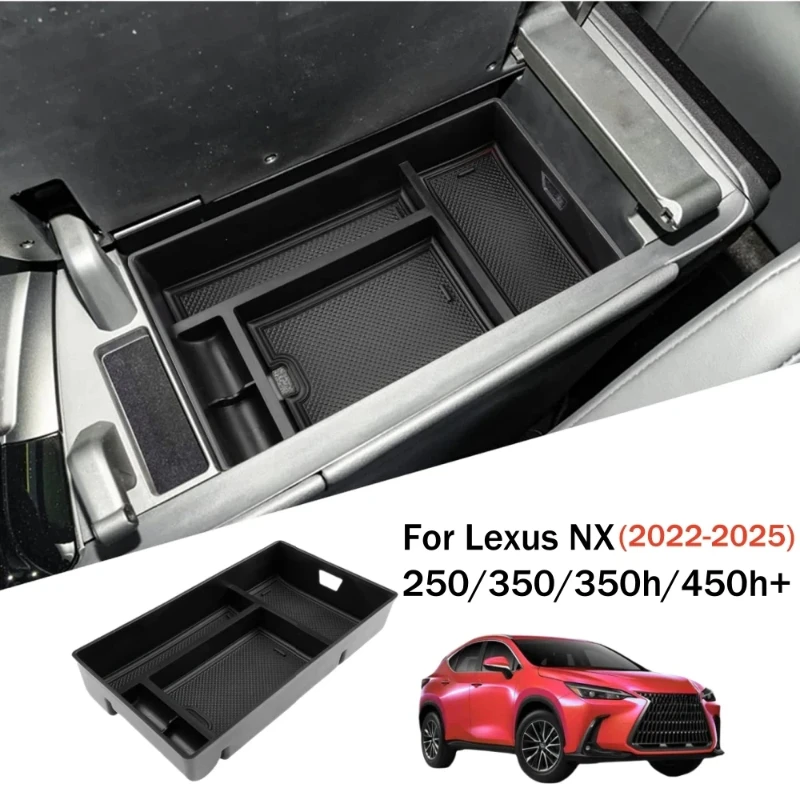 

For Lexus NX 250/350/350h/450h+ 2022 2023 2024 2025 Center Console Storage Box DIY Organizer Tray car Interior Accessories