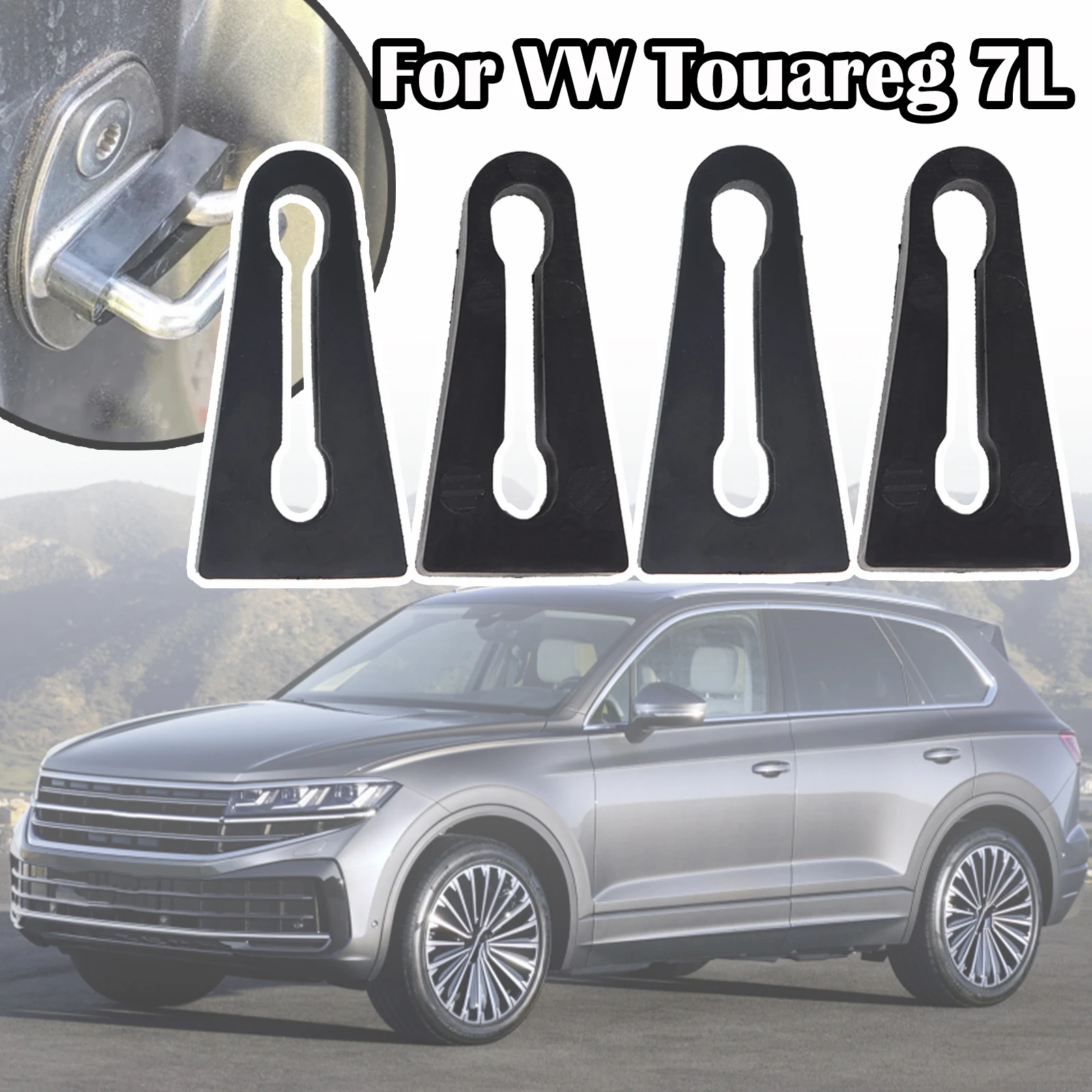 For VW Touareg 7L 7P Car Sound Deadener Damper Door Lock Buffer Deadening Damping 2003 2004 2005 2006 2007 2008 2009 2010 - 2018