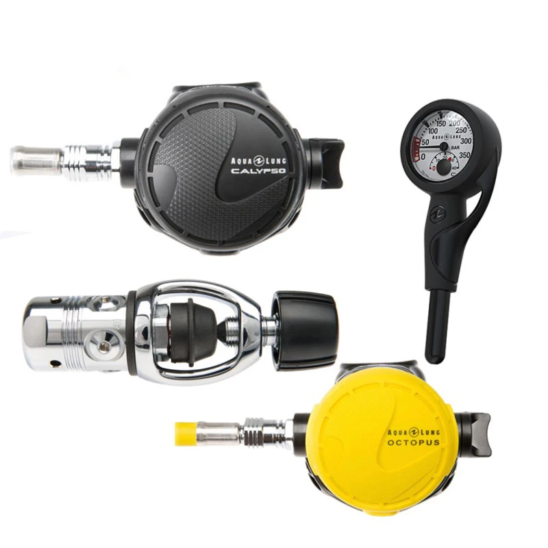 

Aqualung Calypso primary and secondary head regulator diving breathing regulator diving scuba diving