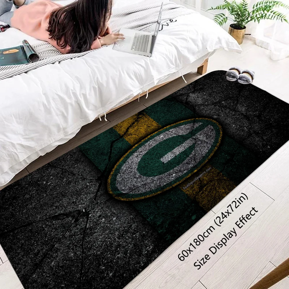 Green BayS PackerS Carpet for Kitchen Floor Mat Room Exterior Entrance Carpet Customized Rug for Bedroom Mats Doormat Outdoor