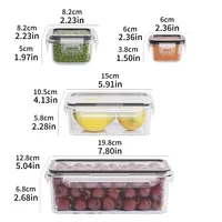 8-PC BPA-Free Airtight Food Containers with Locking Lids - Microwave/Freezer Safe PP Plastic Storage for Dry Goods/Fruit/Veggies - Image 3