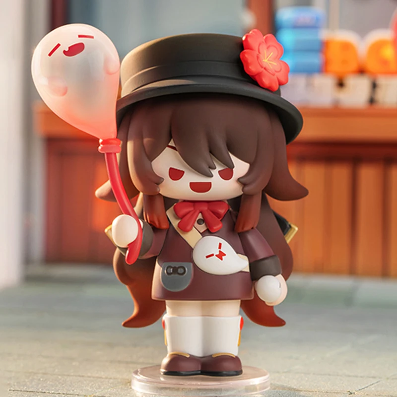 Original genshin impacto animação jogo brinquedos periféricos hutao albedo barbara tartaglia anime modelo de ação figuras coleção