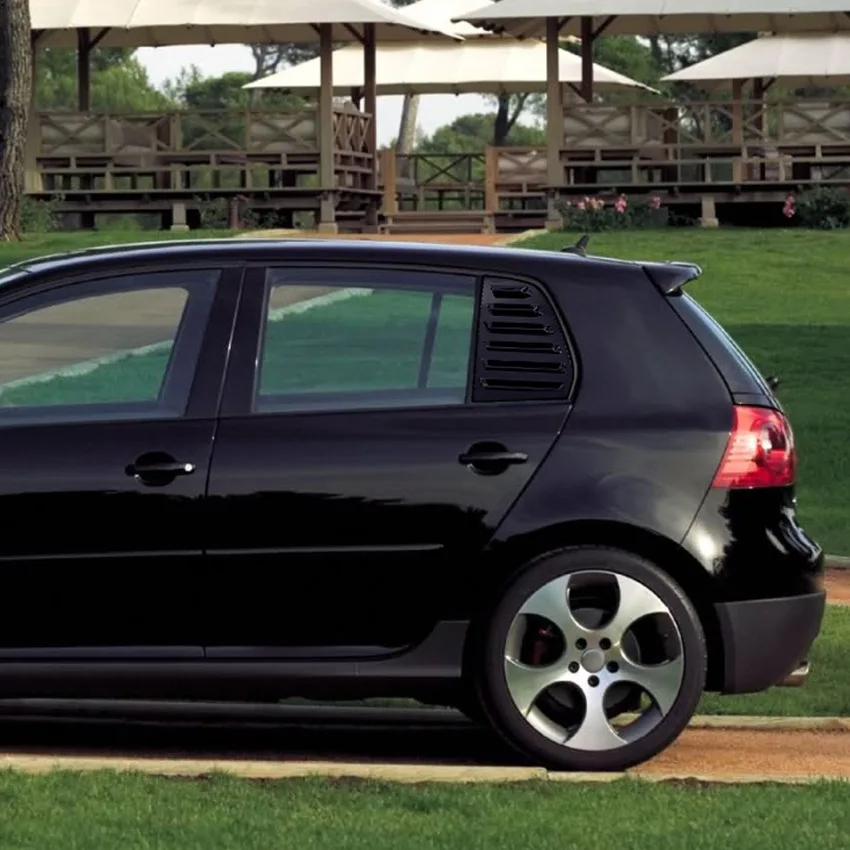 Glänzendes Schwarz/Carbon-Look, hintere Dreieck-Fenster-Spoiler-Bodykits für Volkswagen Golf 5 MK5 2003–2010 – Detail 5