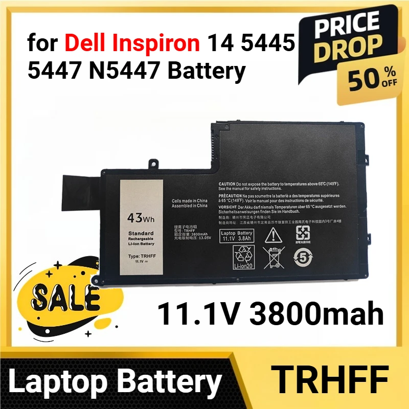 

TRHFF for Dell Inspiron 14 5445 5447 N5447 Battery Latitude 3450 3550 P49G 5448 5542 5543 5545 5547 5548 11.1V 3800mah