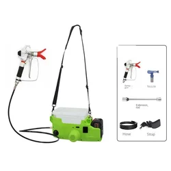 NEW Handheld sprayer 1.7L high voltage lithium battery backpack spray gun 3.5kg wall repair, suitable for paint and latex paint