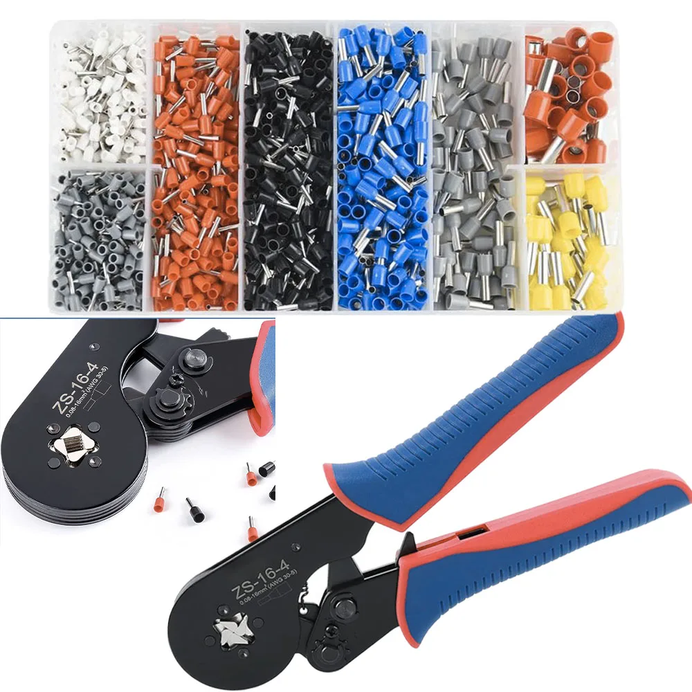 

Обжимные инструменты ZS 16-4 Квадратные клещи для обжима проводов AWG 30-5 Обжимные клеммы с наконечниками с рукавами для разъемов 1200