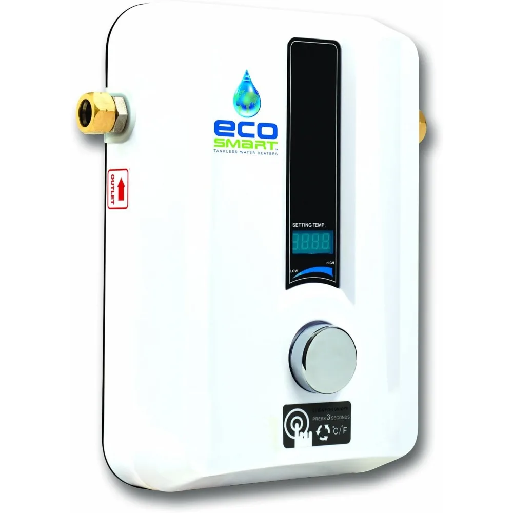 ECO 8 Tankless Water Heater, Electric, 8-kW - Quantity 1, 12 x 8 x 4
