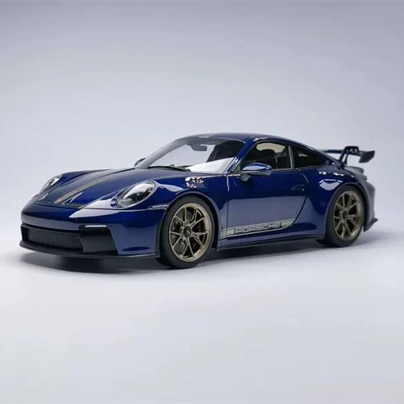 NOREV 1/18 Scale Porsche 911 992 GT3 Sports Car Model Alloy Porsche GT3 Purple Fancy Blue Car Model Collection Decoration