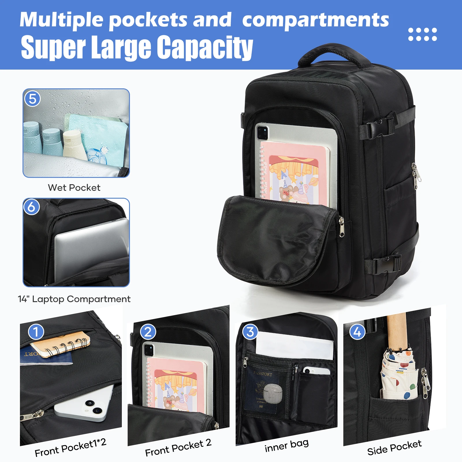 Thumbnail 4 - #7 Cabin Luggage Backpack Comparison Guide