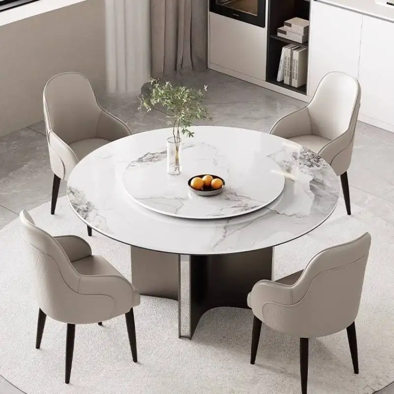 Restaurant Nordic Dining Tables With Chairs Small Luxury Modern Dining Tables Kitchen Home Round Meuble De Cuisine Furniture