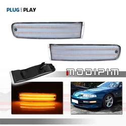 Car Amber / White LED Front Bumper Outer Side Marker Turn Signal Lights For Honda Prelude 1992-1996 Parking/Driving Lights 12V