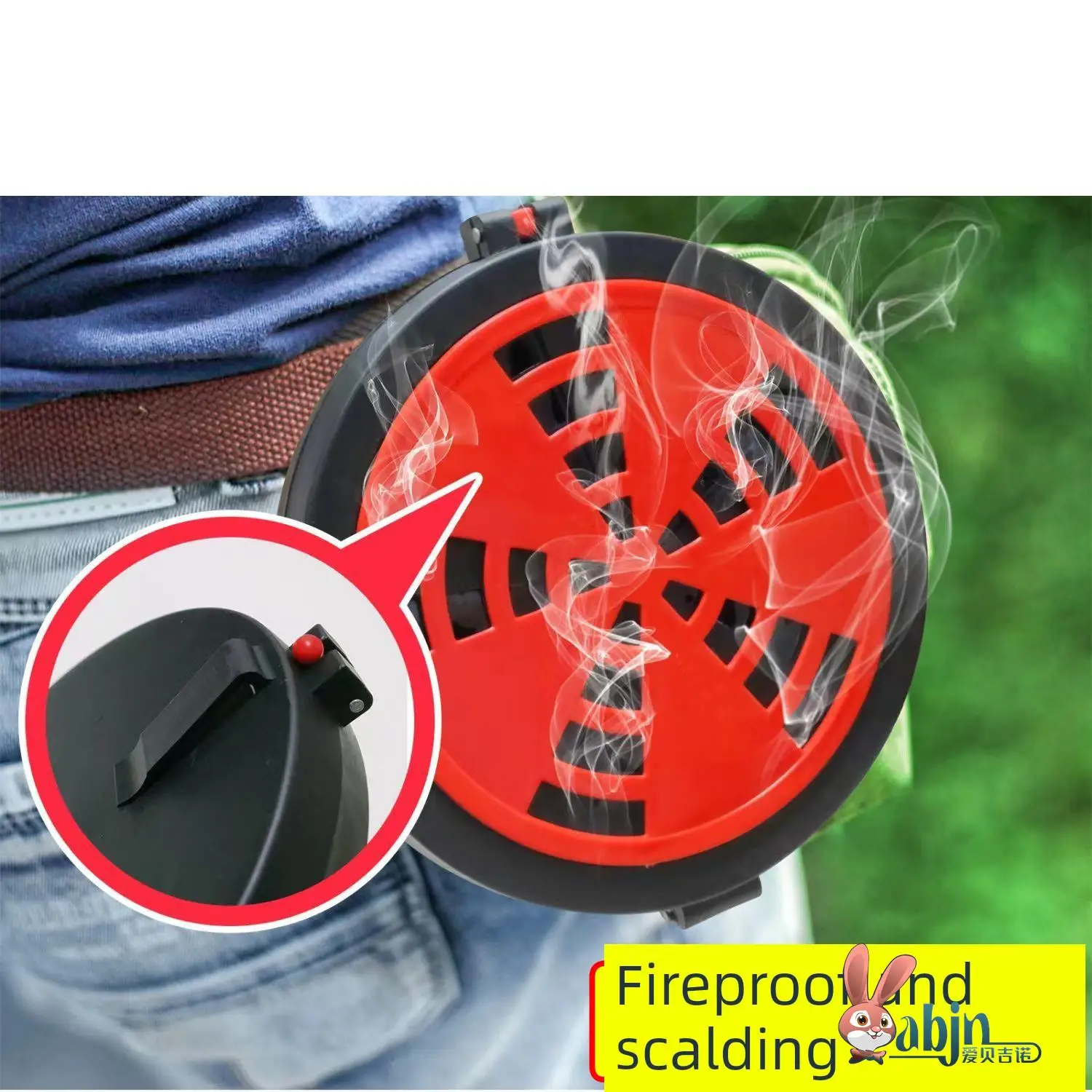 

Stainl Steel Mosquito Coil Holder Portable Waist-Hanging Outdoor Fiing Indoor Outdoor Body Hanging Mosquito Cage