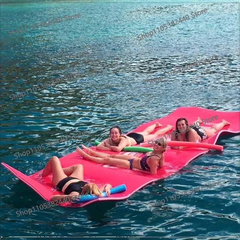Water Floating Blanket Polyethylene Foam Board Sea Magic Carpet Three-color Water Bed, Pool Entertainment Water Floating Mat