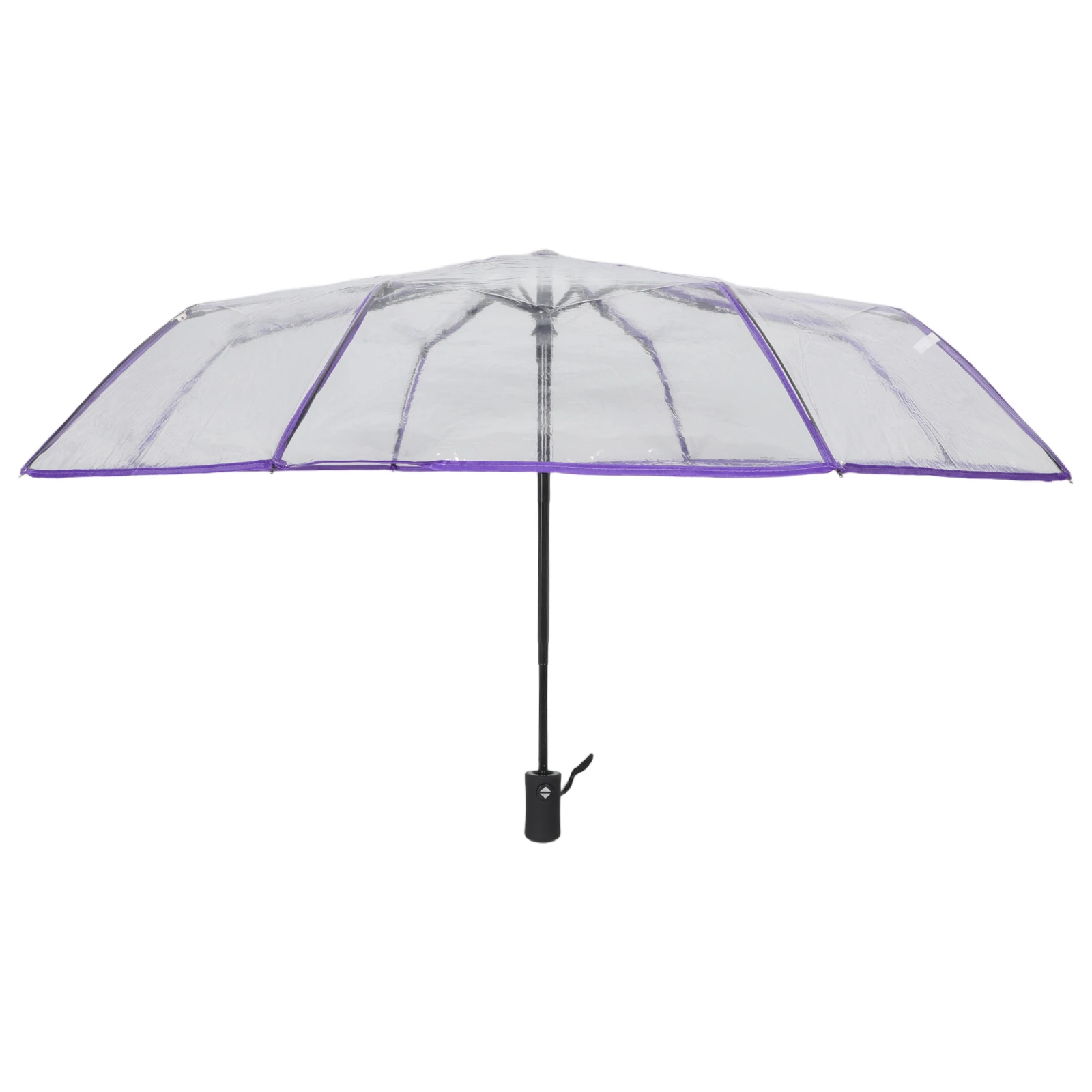 

Transparent Folding Umbrella Rainproof See-through Parasol Clear for Women Auto Open Close Compact Travel