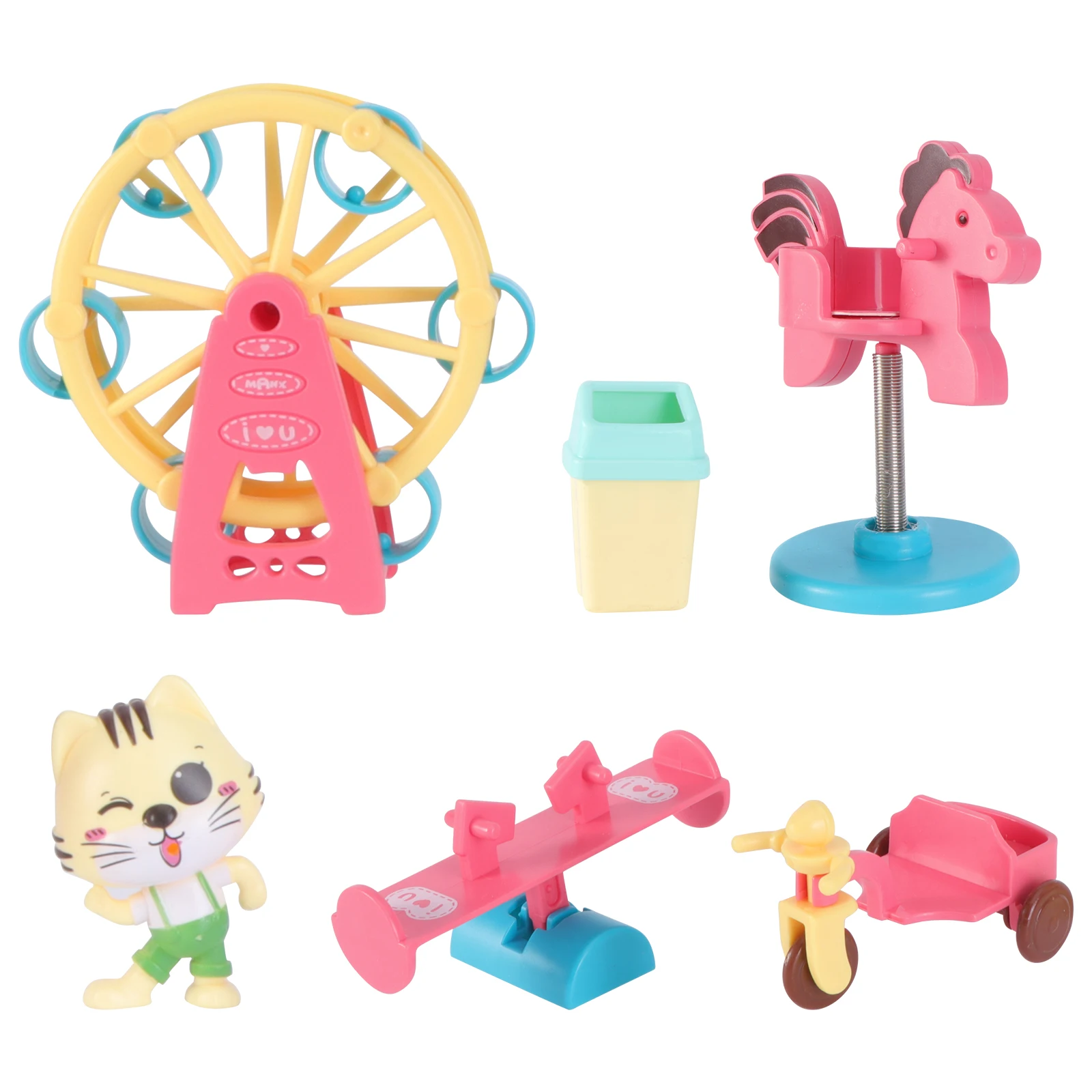 

Creative Seesaw Slide Swing Toy Set Safe Kids Plaything Cognitive Action Ability Colorful Birthday Gift