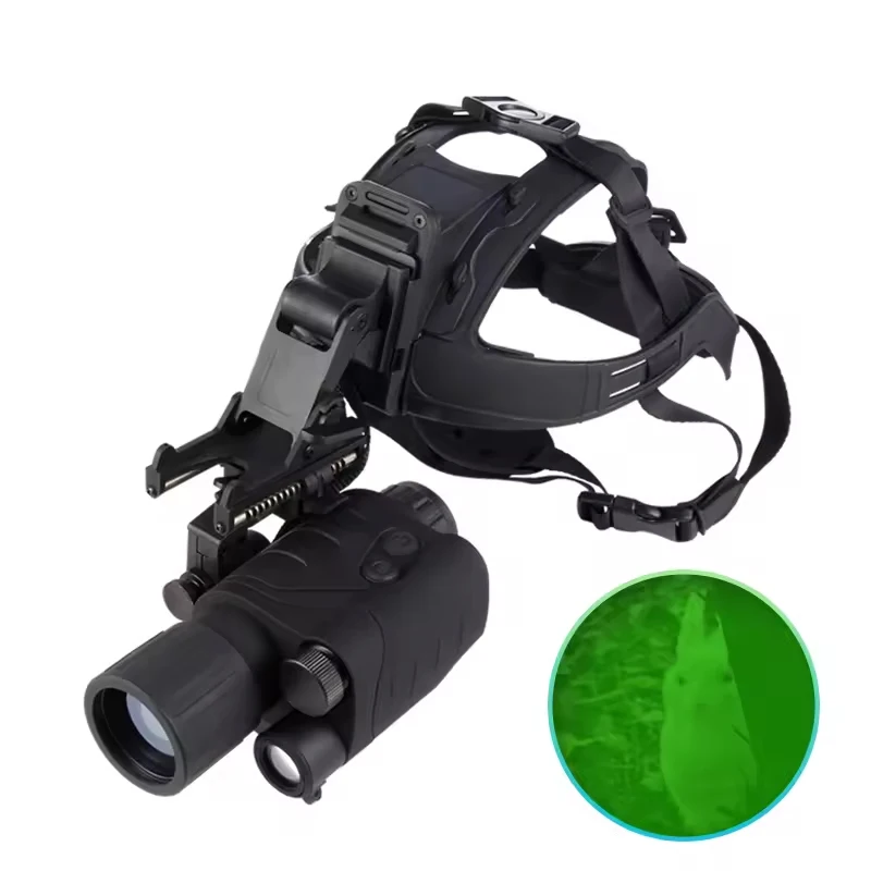 Gen 1 Helmet Night Vision Goggles Image Intensifier Tube Head Mounted Infrared Night Viewer Monocular for Darkness Hunting