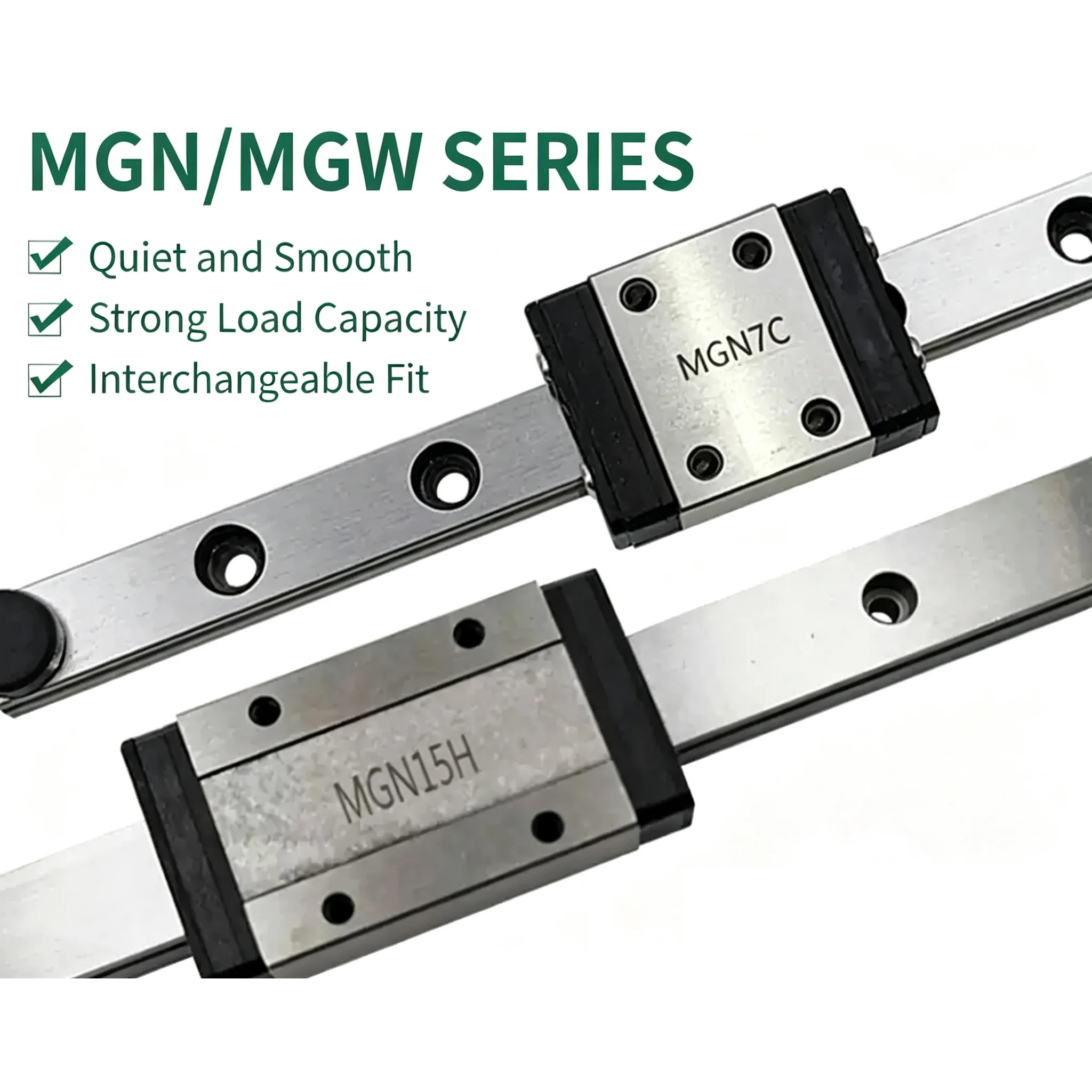 MGN7H MGN7C MGN9H MGN9C MGN12H MGN12C MGN15H MGN15C Carriage Block Fit MGN9 MGN7 MGN12 Miniature Linear Guide For CNC 3D Printer